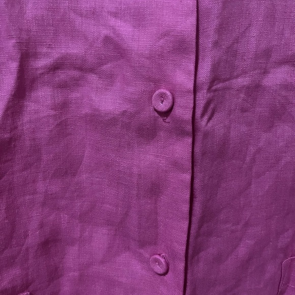Cynthia Rowley linen camp shirt - Picture 5 of 7